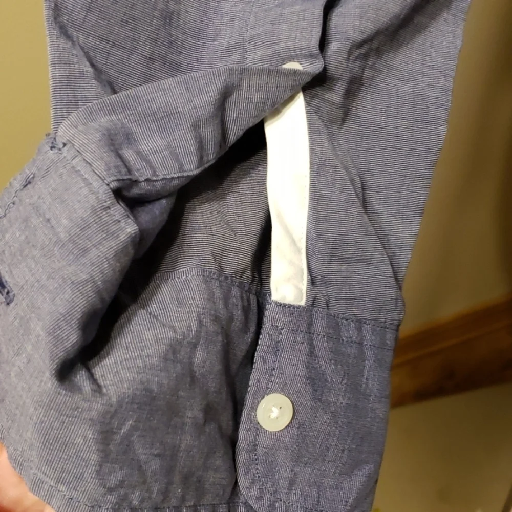 J crew blue long sleeve slim fit button down shirt